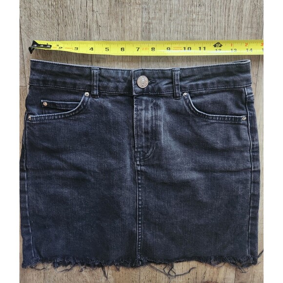 RIVER ISLAND Gray Denim Skirt Size 10 - Picture 4 of 5